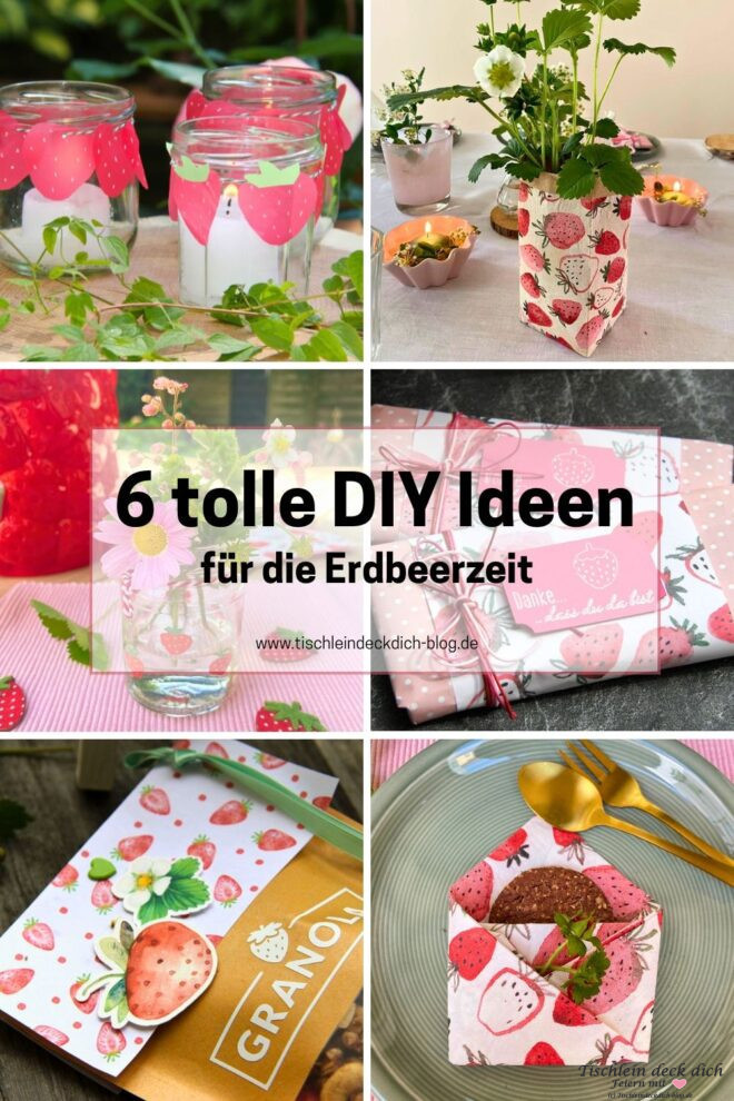 DIY Ideen mit Erdbeeren Pinterest Pin