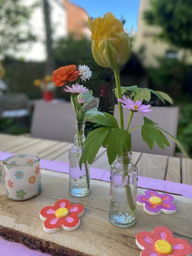 Tischdeko im Sommer mit Retro Charme