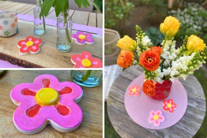 Flower Power Dekoration zum Gartenfest