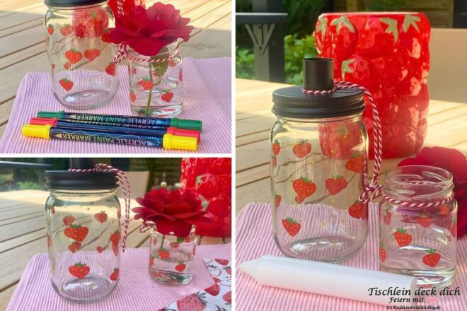 sommerliches Erdbeeren DIY