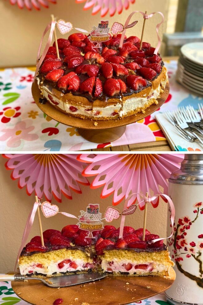 Erdbeerkuchen zum Geburtstag