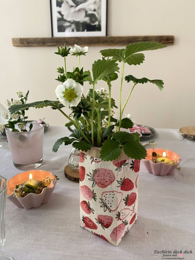 Erdbeeren DIY mit Tetra Pak