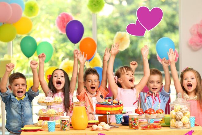 Kindertisch bei einer Hochzeit