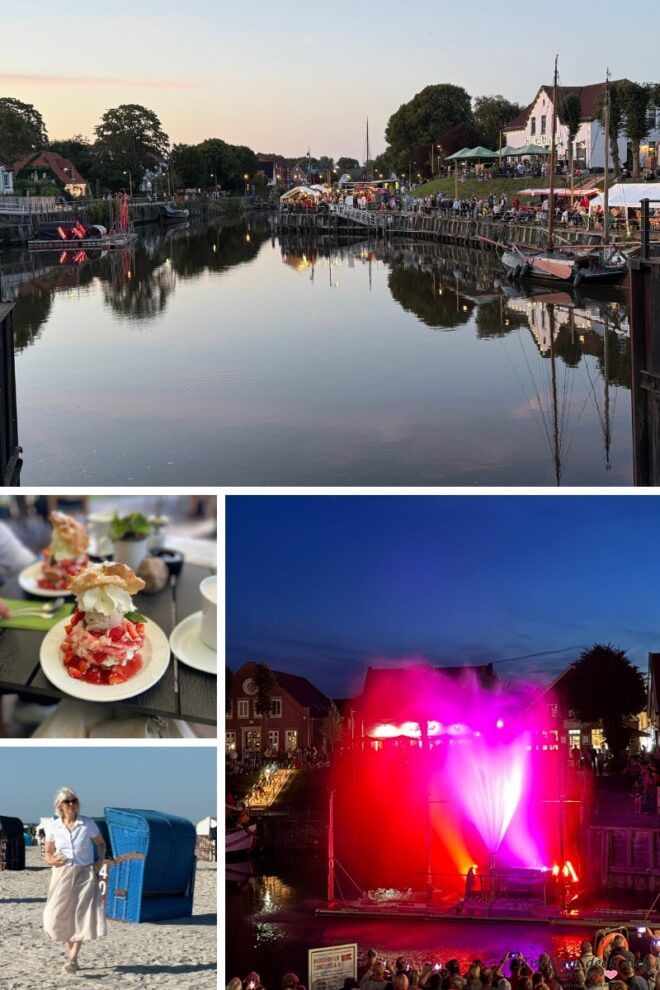 Carolinensiel mit Hafenfest und Windbeutel essen