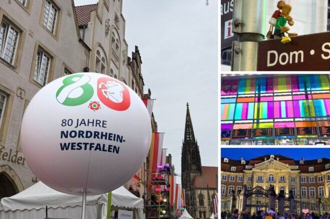 80 Jahre NRW auf dem Prinzipalmarkt Münster