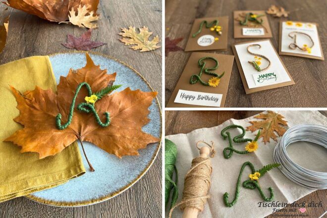 DIY mit Drahtbuchstaben