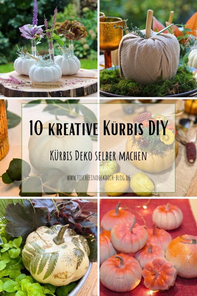 Pinterest Pin für 10 Kürbis DIY